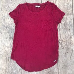 Hollister red shirt